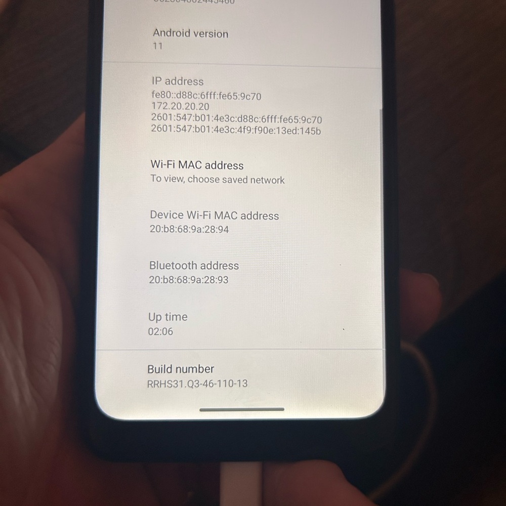 Motorola Smartphone with Black Front